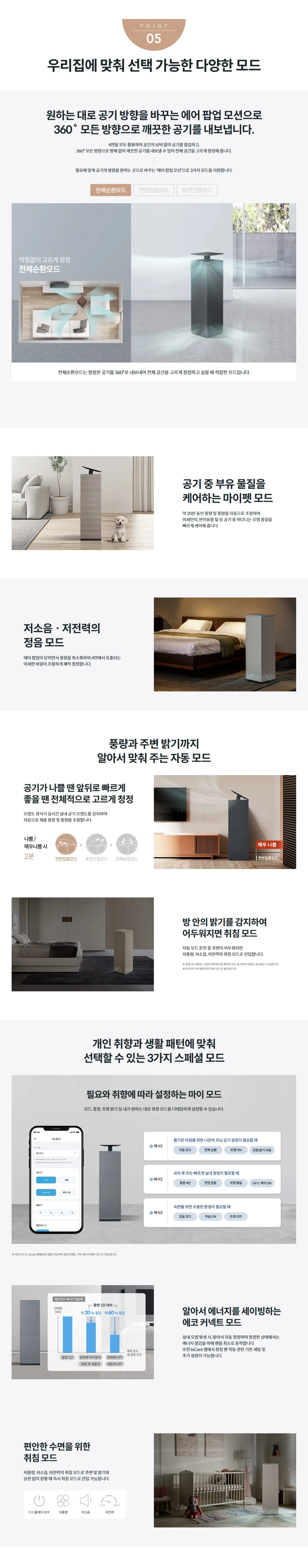 [코웨이]노블 공기청정기2(100㎡) AP-3024H 상세 이미지 3
