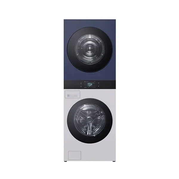 [LG] 트롬 AI 오브제컬렉션 워시타워 25kg+25kg 네이처네이비/네이처크림그레이 (WA2525MYZF)